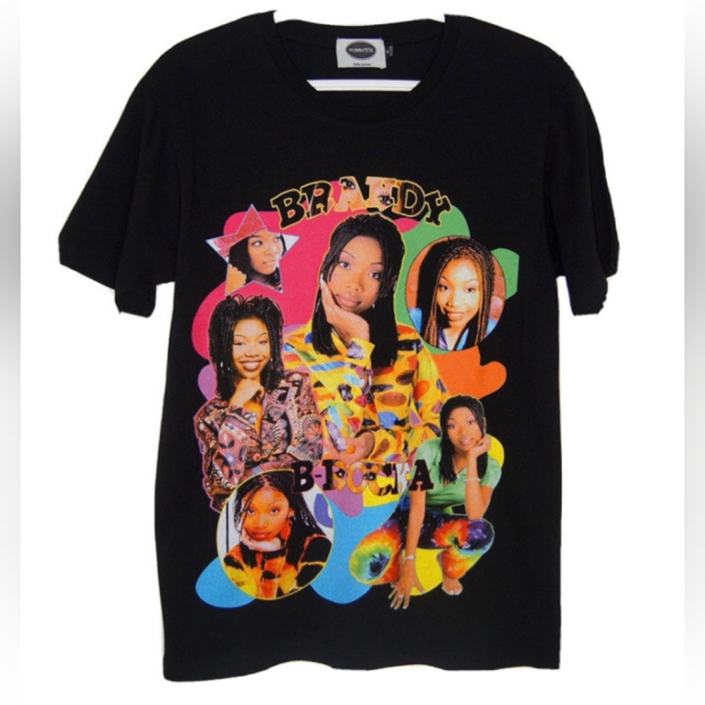 Brandy Moesha singer t shirt hip hop r&b pop 90s 2000s hot topic Spencers